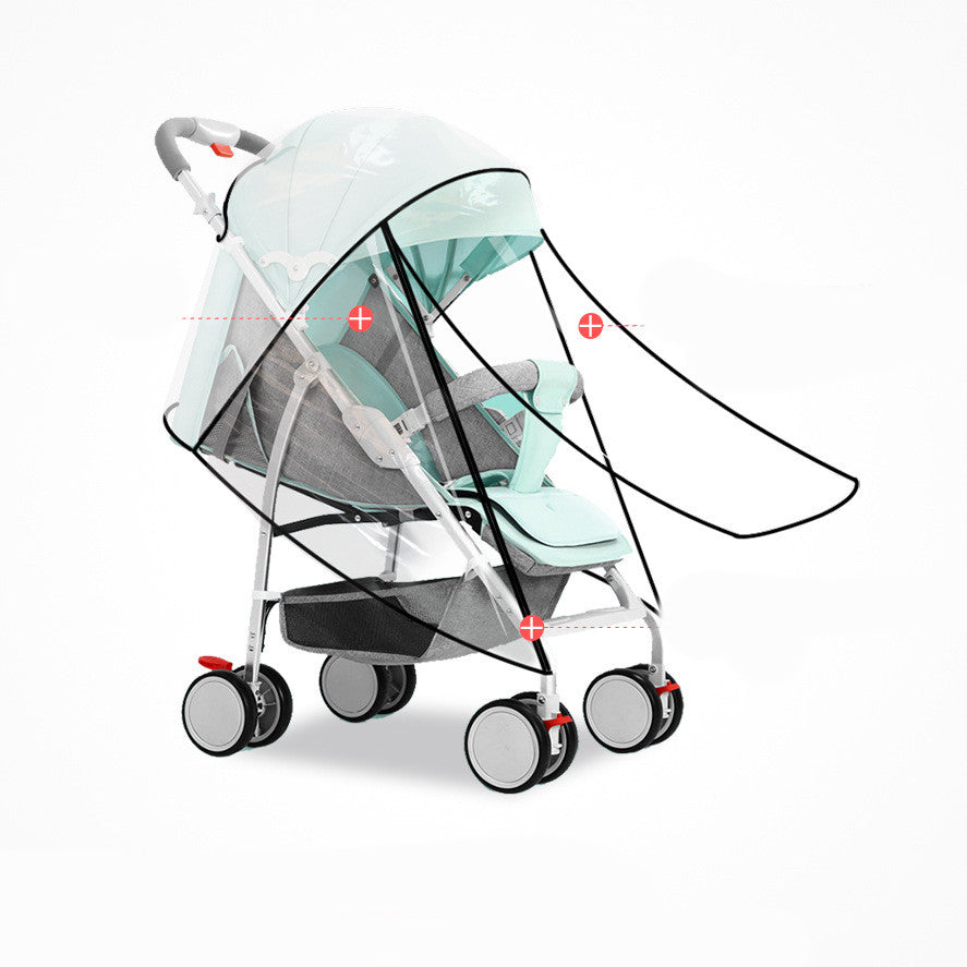 Stroller Universal Rain Cover Canopy