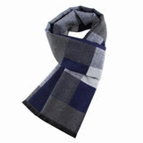 Men's Wool-like Scarf Korean-style Plaid - Nioor