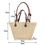 New Large Capacity Shoulder Hand-carrying Dual-use Woven Bag