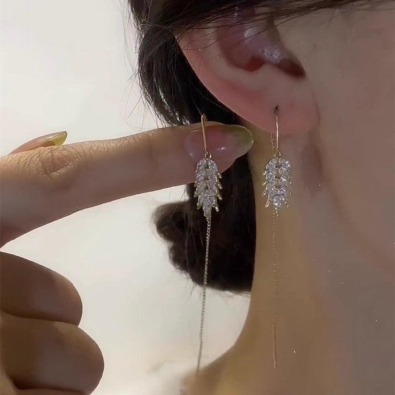 Descendants Of The Rich Tassel Ear String Earring Spring And Summer - Nioor