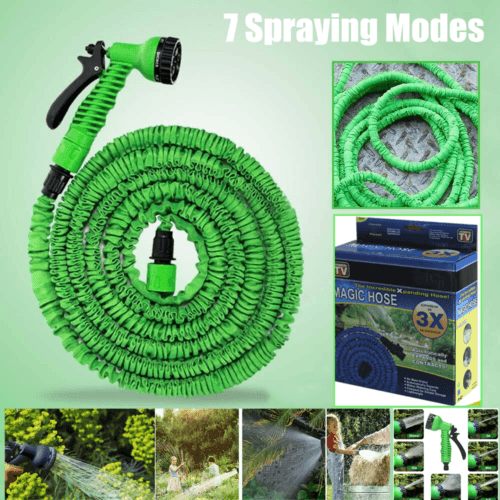 7Function Spray Nozzle 100FT Water Hose Gun Multi Pattern Garden Adjustable Mist - Nioor