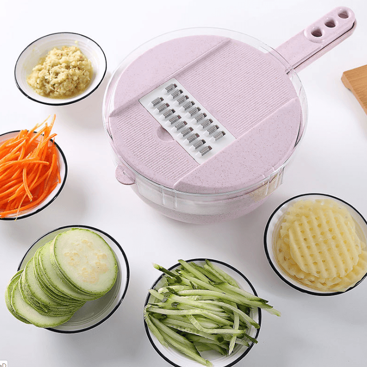 8 In 1 Mandoline Slicer Vegetable Slicer Potato Peeler Carrot Onion Grater With Strainer Vegetable Cutter Kitchen Accessories - Nioor