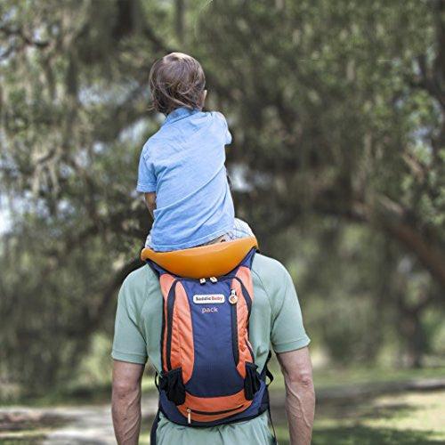 Hands-Free Shoulder Carrier with Ankle Straps and Cushioned Hip Seat Nylon Child Strap Rider travel back frame infant saddle - Nioor