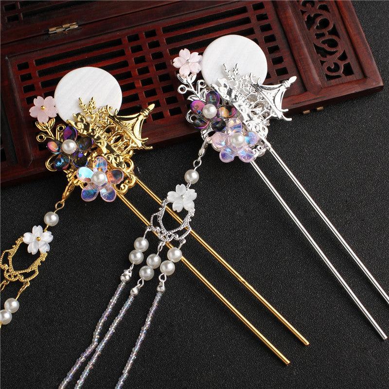 Ancient Costume Hairpin Accessories Tassel Walking Fairy Girl - Nioor