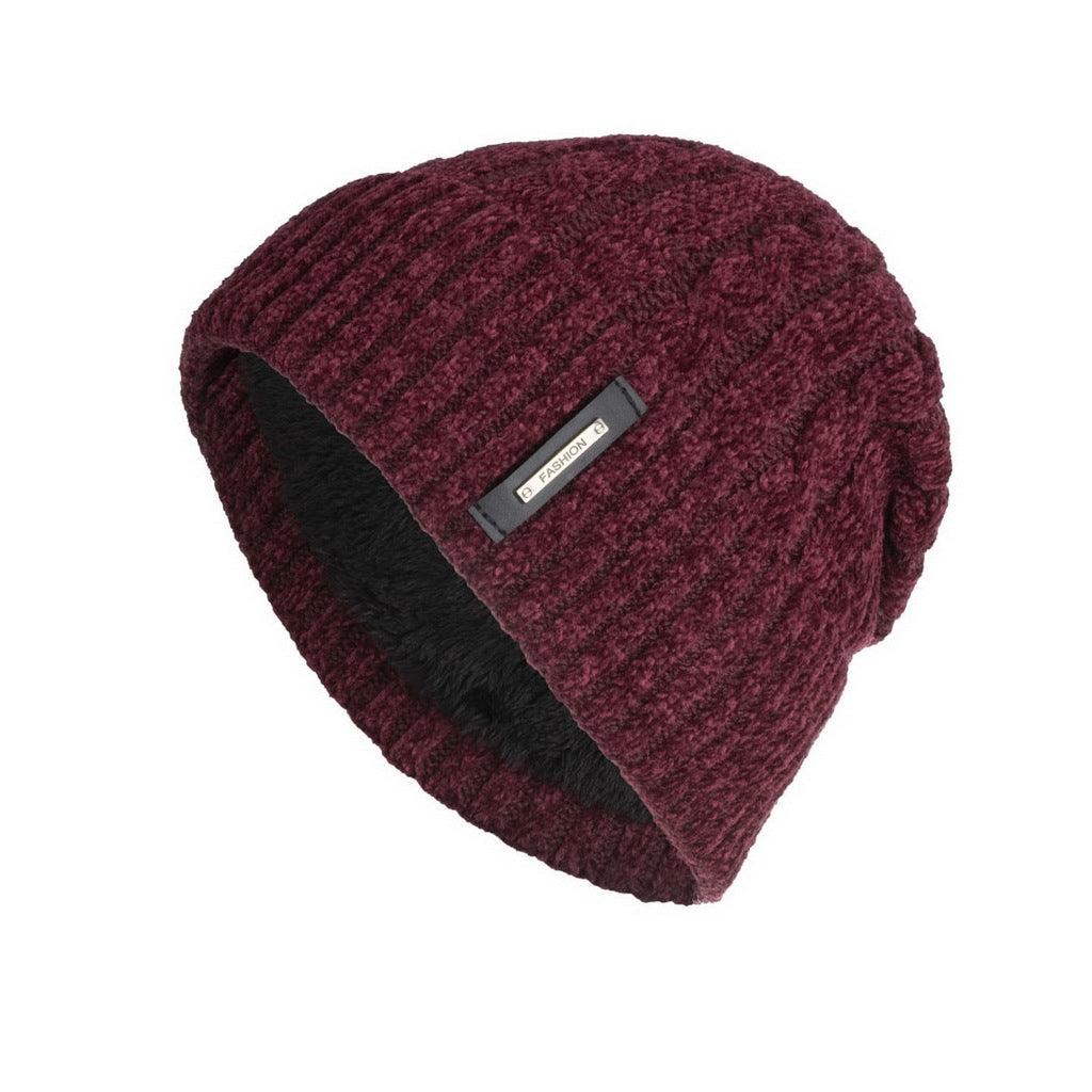 New Fleece Multicolor Chenille Twist Hat - Nioor