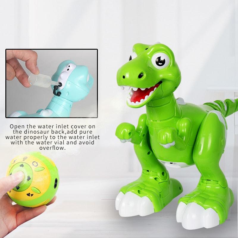 RC Dinosaur Intelligent Electronic Spray Music Dance 2-Colors Remote Control Dragon Animal Robots Child's Toys For Kids Gift - Nioor