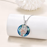 Nirvana Phoenix Necklace Sterling Silver Crystal Phoenix Jewelry Necklaces for Women - Nioor