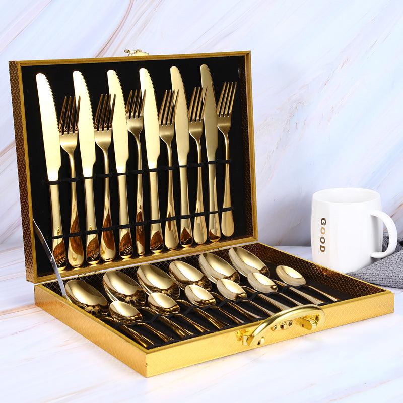 24-piece set of colorful western steak knife - Nioor