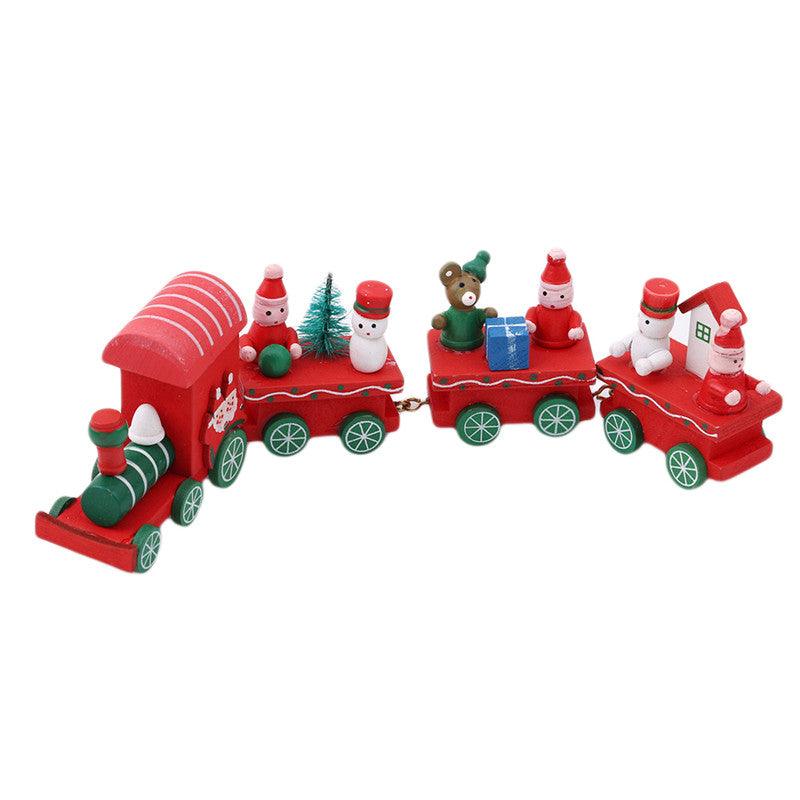 4pcs Mini Wood Train Toys - Nioor