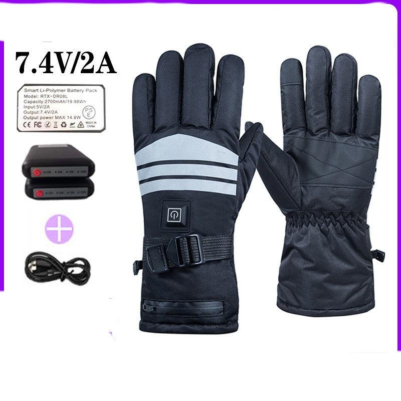 Heating Gloves Outdoor Skiing Cycling Thickening - Nioor