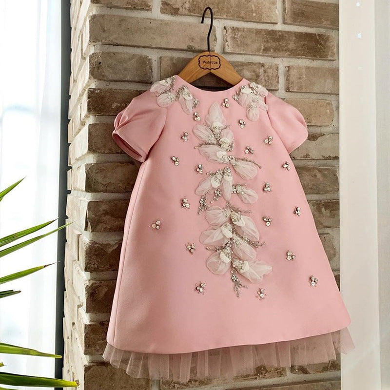 Birthday Party Evening Dress Western Style Princess One Year Old