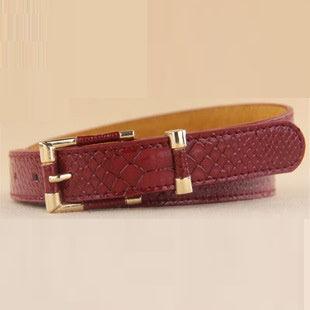 Fashionable Rose Gold Bag Buckle Belt - Nioor