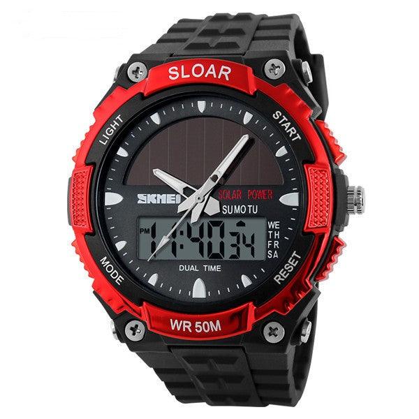 Time Beauty Men's Fashion Solar Watch Waterproof Electronic - Nioor