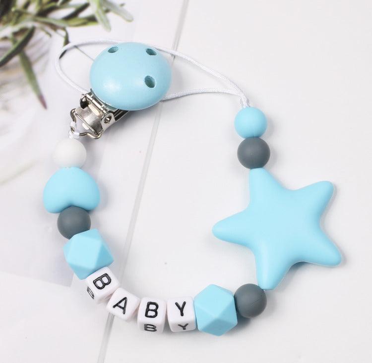 Baby Pacifier Chain Five Pointed Star Gum Anti Dropping Chain - Nioor