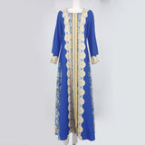 Middle Eastern Printed Dress Muslim Robe