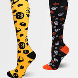 Halloween Funny Outdoor Sports Compression Stretch Socks - Nioor