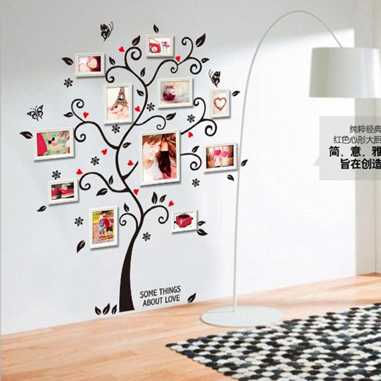 DIY Family Photo Frame Tree Wall Stickers Home Decor Room Room Wall Stickers Wall Decals Poster House Decoration Wall Stickers - Nioor