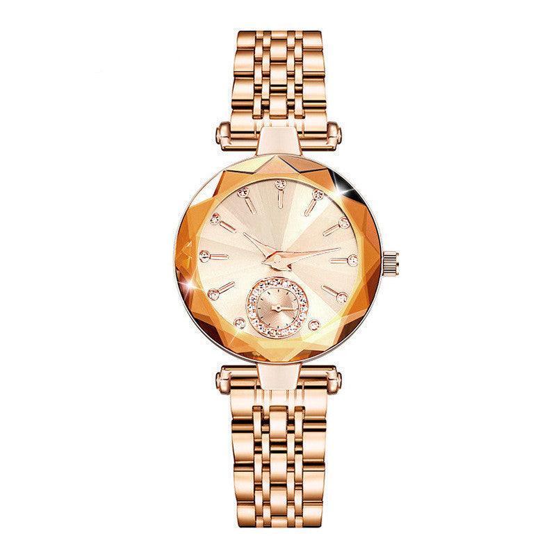 Women's Fashion Simple Cut Quartz Watch Steel Band - Nioor