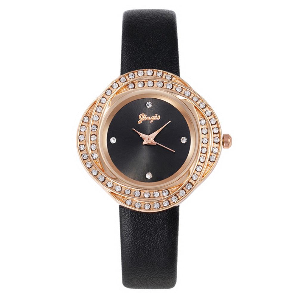 Women's Quartz Watch With Diamond Dial - Nioor