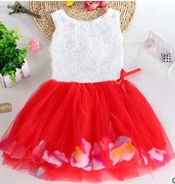 Summer Children's Wear Girl New Petal, Korean Dress, Baby Dress Dress