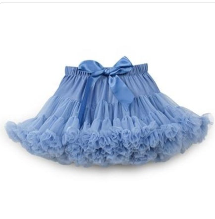 Girls' Super Fluffy Skirt Tutu Skirt Flower Girl Gauze Skirt Children Princess Fairy Dress Pleated Skirt