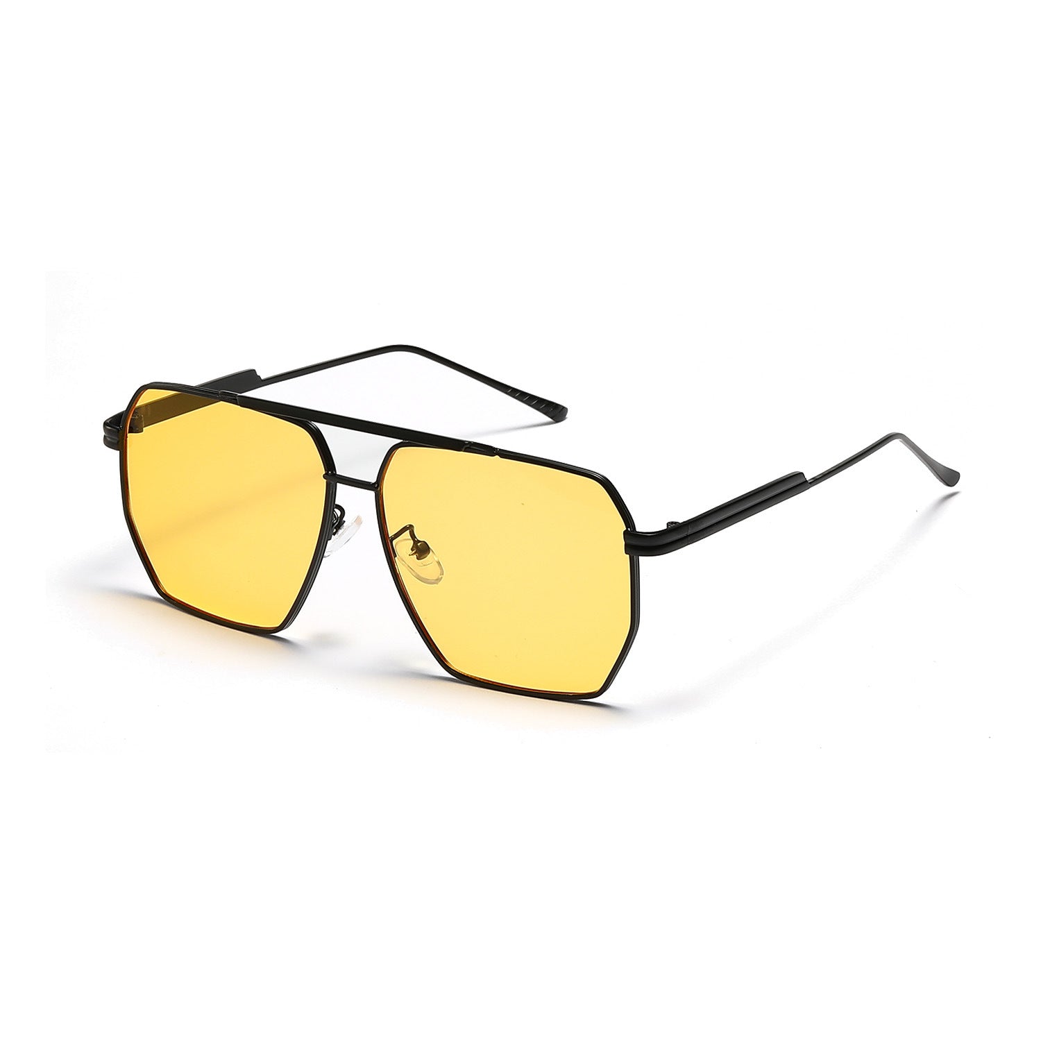 Men And Women Retro Fashion Double Beam Large Frame Sunglasses