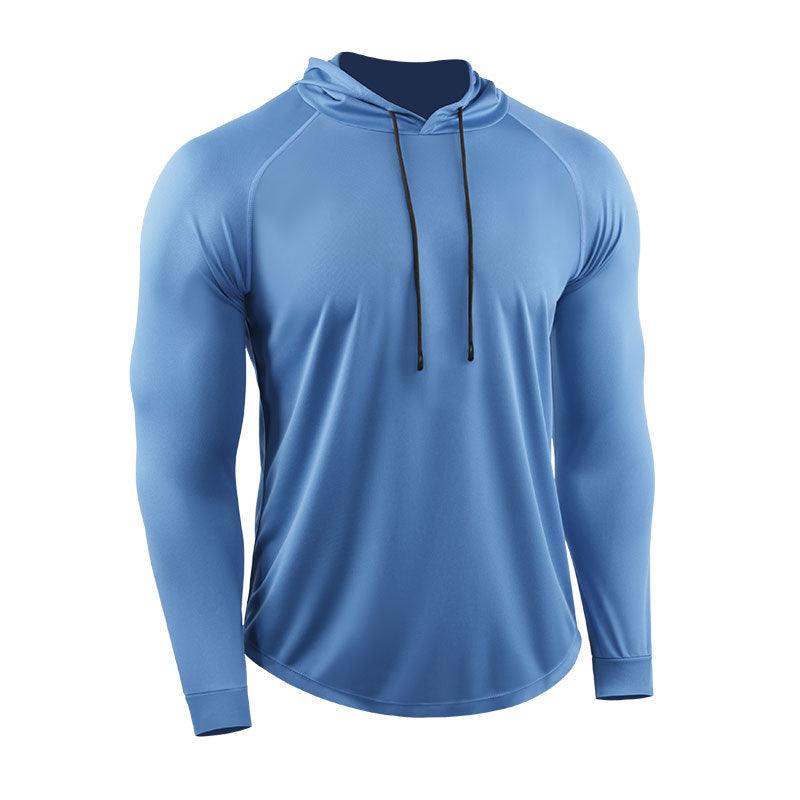 Pullover Long Sleeve T-shirt Hooded Loose Sports And Leisure Workout Clothes - Nioor