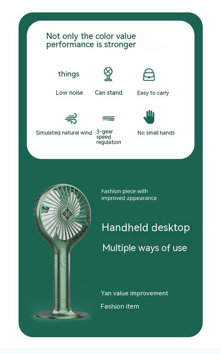 Handheld Fan Mute Dormitory Mini Portable - Nioor