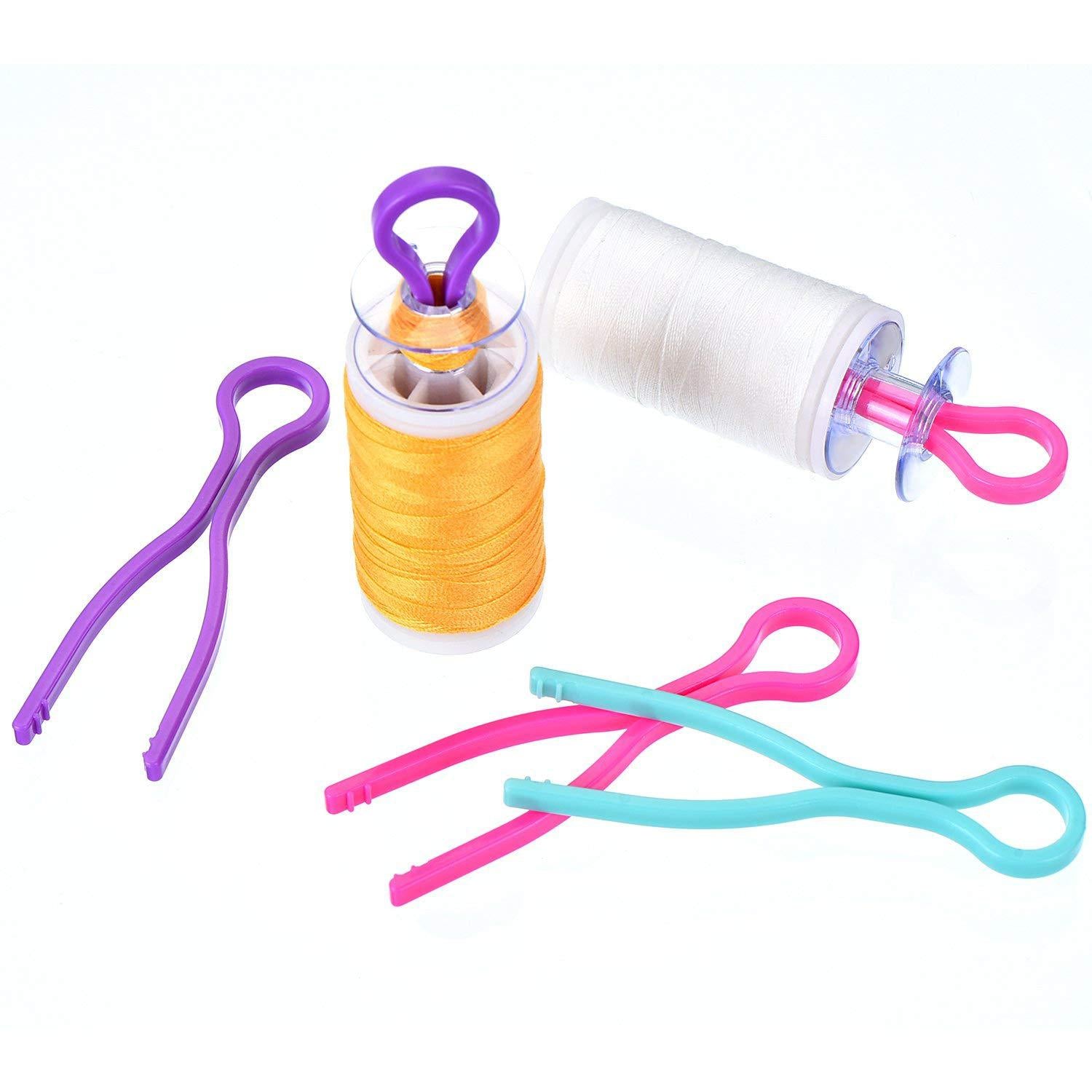 Sewing thread card clip