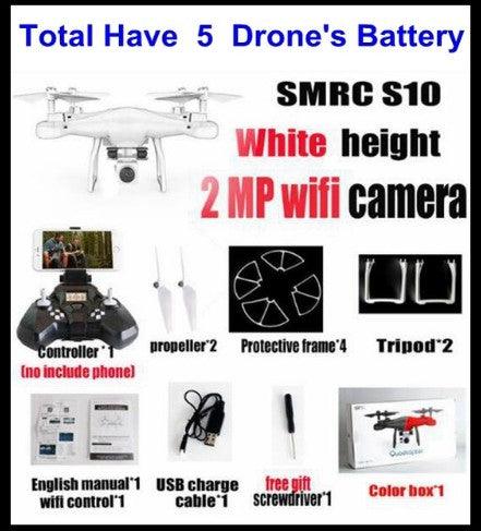 Sales Promotion WiFi 2MP Camera With S10 SMRC FPV Quadcopter Drone Helicopter UAV Micro Remote Control Toy RACER KIT Aircraft - Nioor