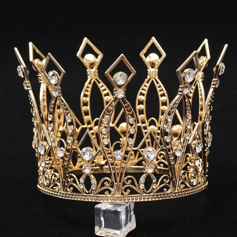 Baroque Golden Birthday Crown Cake Baking Decoration - Nioor