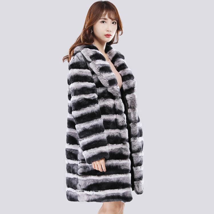 Faux Fur Coat Women's Mid-length - Nioor