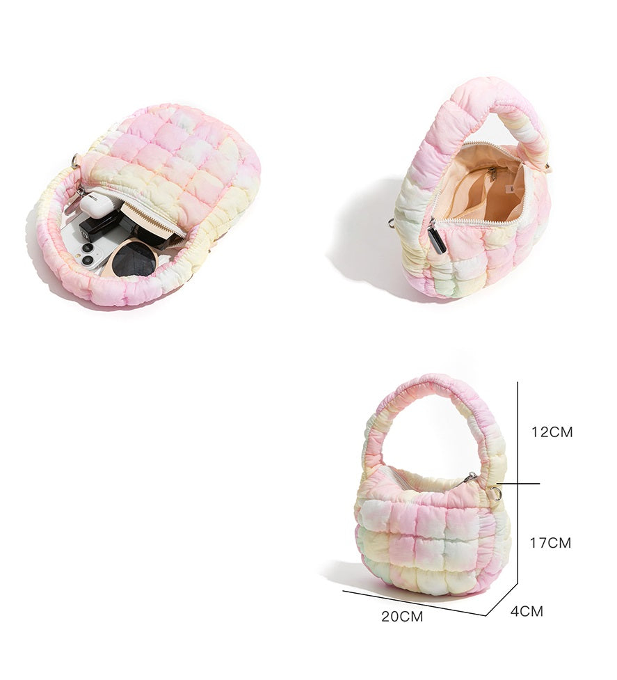 Cloud Bag Bubble Pleated Nylon Puff Handbag