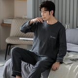 Spring And Autumn New Loose Plus Size Men's Home Wear Can Be Worn Outside - Nioor