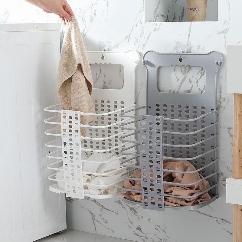 Foldable Laundry Storage Basket With Handle Dirty Cloth Toy Standing Organizer Basket - Nioor