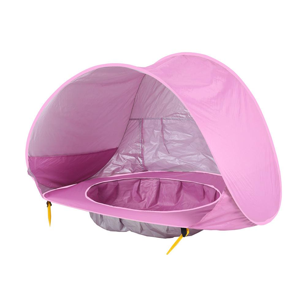 Baby Beach Tent Kids Outdoor Camping Easy Fold Up Waterproof Up Sun Awning Tent UV-protecting - Nioor