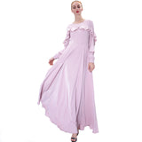 Fairy Long Skirt Muslim Women's Dress With Big Swing