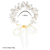 Pearl Handmade Headband Alloy Flower - Nioor