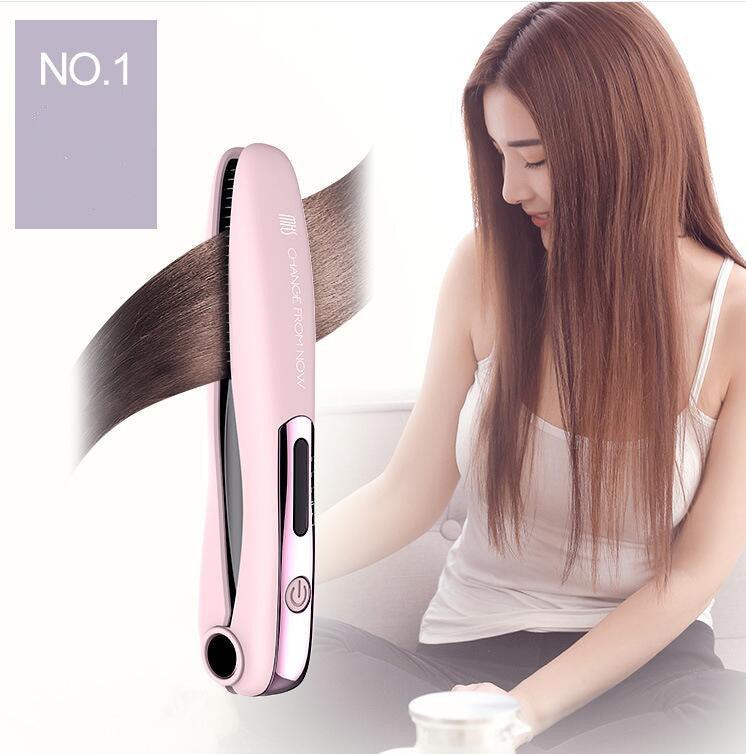 Cordless Hair Straightener for Travel Straightening and Curling - Nioor