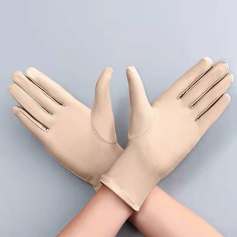 Spandex High Elastic Jewelry Etiquette Sun Protection Dance Driving Gloves For Performance - Nioor