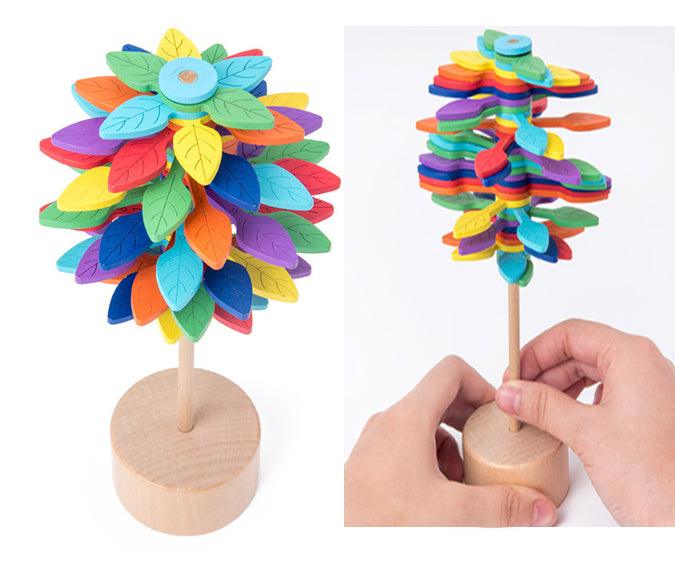 Solid Wooden Rotating Lollipop Fischer Series Creative Ornaments Decompression Toys Decompression Artifact Gyro - Nioor