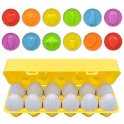 Baby Learning Educational Toy Smart Egg Toy Games Shape Matching Sorters Toys Montessori Eggs Toys For Kids Children - Nioor