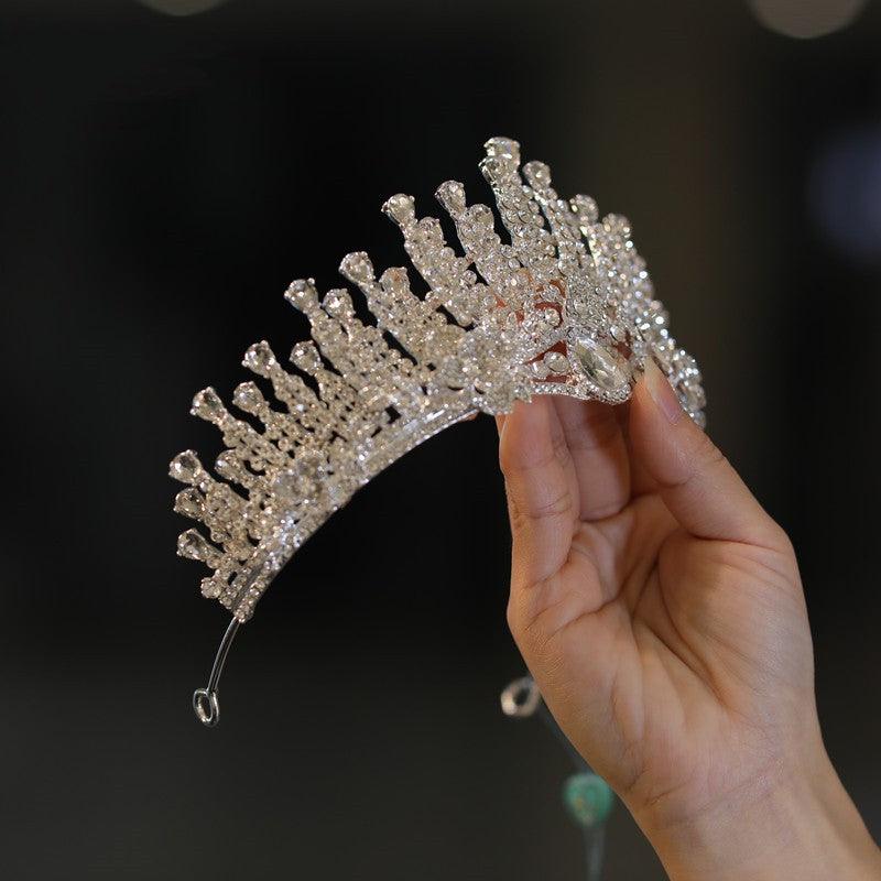 Bridal Wedding Dress Headdress Crown Alloy Rhinestone Temperament Sweet Luxury - Nioor