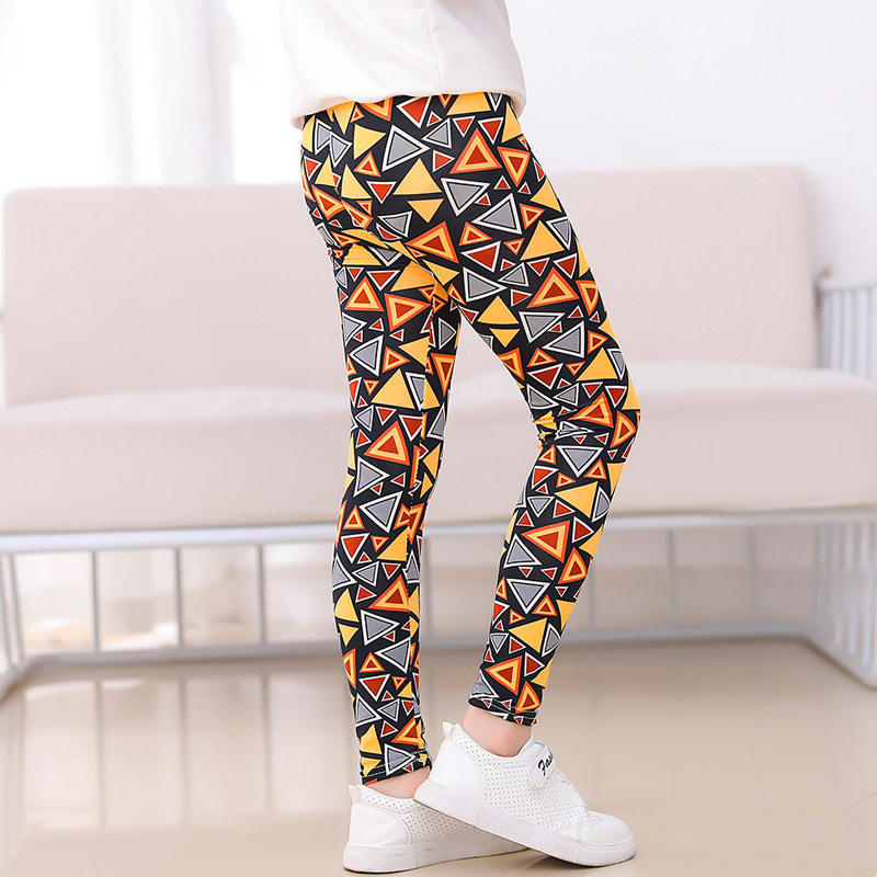 Middle-aged Children's Leggings With Stretch Print