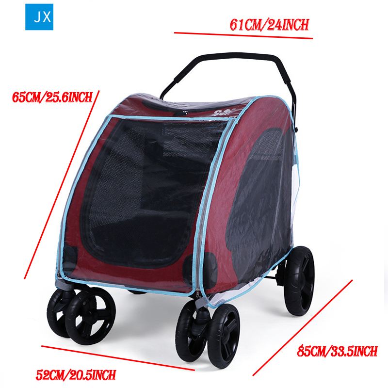 Rain cover for dog trolley