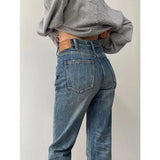 Large Size Retro Denim Bell-bottom Pants Women - Nioor