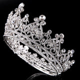 Heart-shaped Rhinestone Big European And American Princess Crown Hair Accessories - Nioor