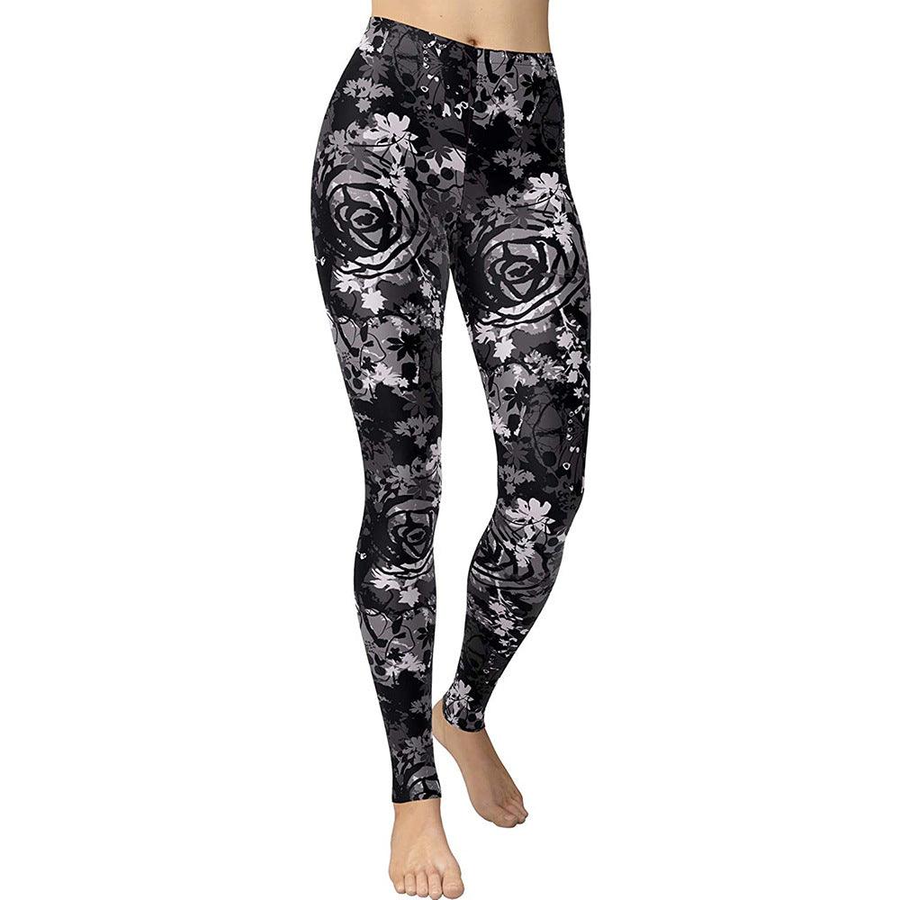 Fashing Running High Waist Women's Casual Pants Causal Leggings - Nioor