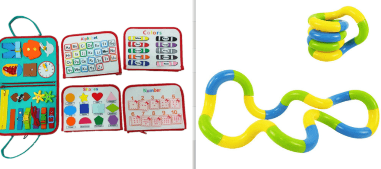 New Busy Book Children's Busy Board Dressing And Buttoning Learning Baby Early Education Preschool Sensory Learning Toy - Nioor