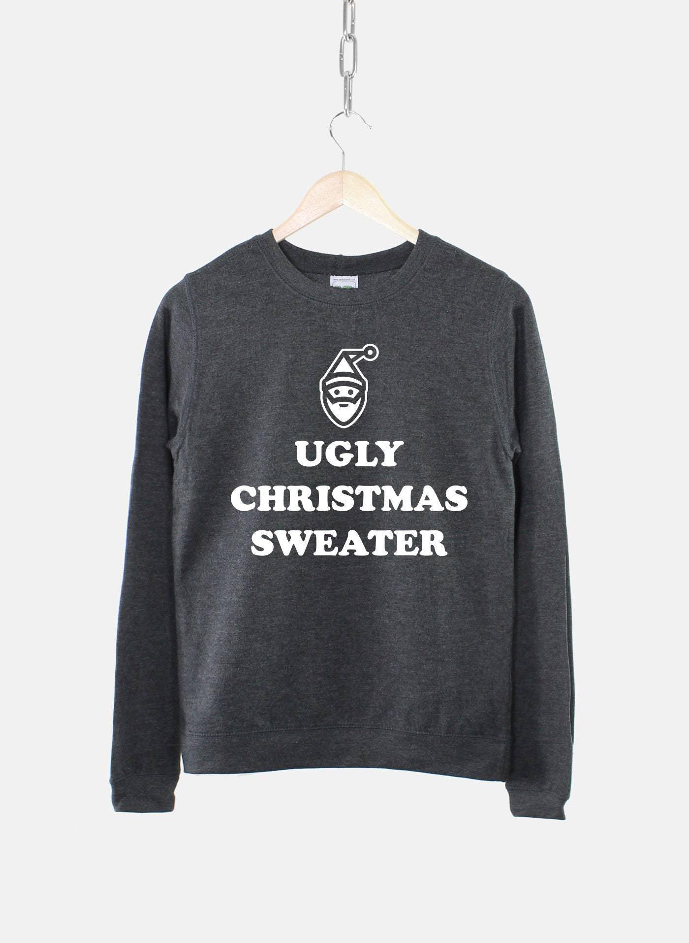 Women's Ugly Christmas Sweater Sweatshirt Bah Humbug Funny - Nioor